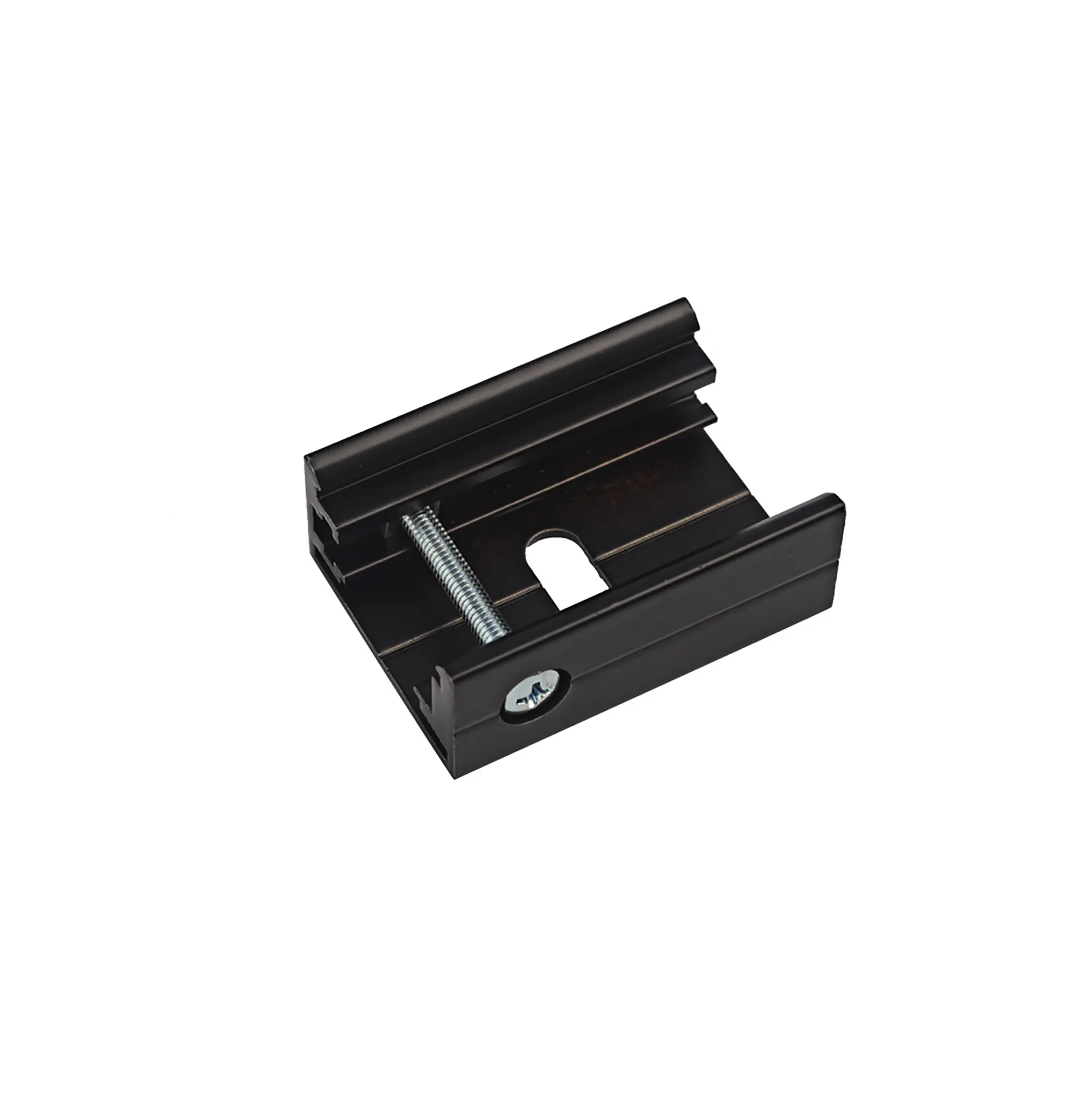 Clips For Ceiling & T Bar System-Oval Hole For 3 Circuit Surface Mounted Track Data Bus 99-018-2  Eutrac 3 Circuit Surface/DB-Black